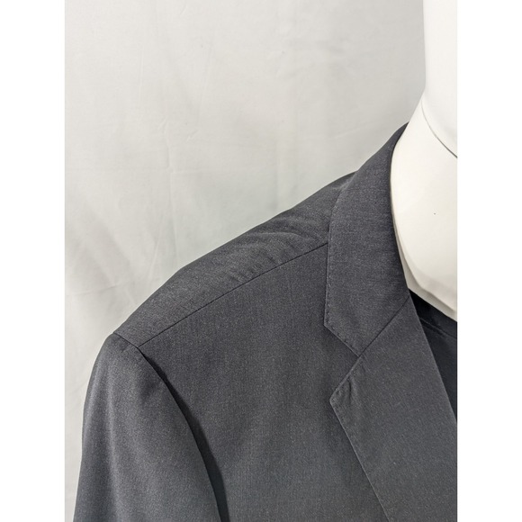 Ermenegildo Zegna Saks Fifth charcoal Slim Fit Suit Jacket Wool Blazer 44L 48" - Picture 4 of 15
